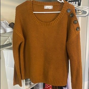Burnt orange sweater